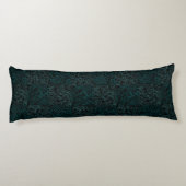 地形パターングリーン01bx4.ブラック ボディピロー (裏面)