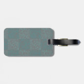 地形パターン緑01b 2トーン ラゲッジタグ (裏面横)