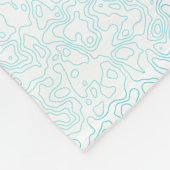 地形パターン（緑） フリースブランケット (角)