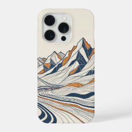 地形図の等高線 iPhone 15 PROケース