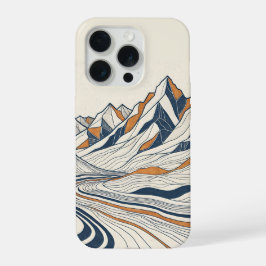 地形図の等高線 iPhone 15 PROケース