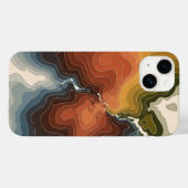 地形図カラフルプリント Case-Mate iPhoneケース (裏面 (横))