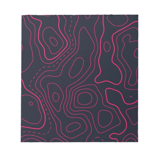 地形図パターン ノートパッド (正面)