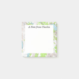 地形図パーソナライズされた ポストイット