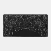 地形図マウスパッドxxblack デスクマット (正面)
