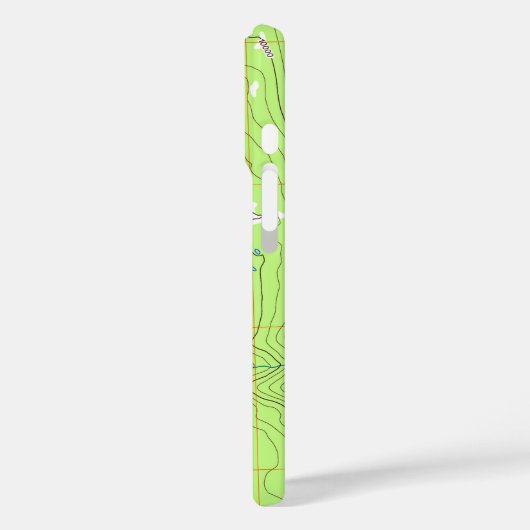 地形図モノグラム Case-Mate iPhoneケース (裏面 / 左)