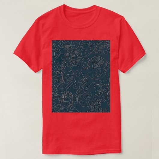 地形図03Aグラフィック Tシャツ (デザイン正面)