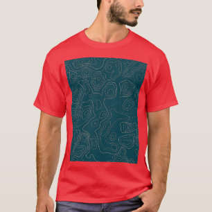 地形図03Aグラフィック Tシャツ