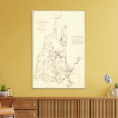 地形図 キャンバスプリント (インサイチュ (リビング))