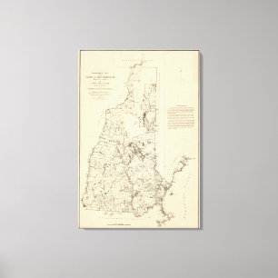 地形図 キャンバスプリント