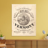 地形図 キャンバスプリント (インサイチュ (リビング))