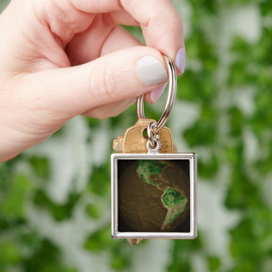 地形図 キーホルダー (手)