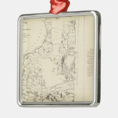地形図 メタルオーナメント (左)