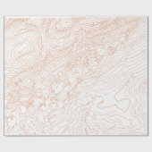 地形図 ラッピングペーパー (フラット)