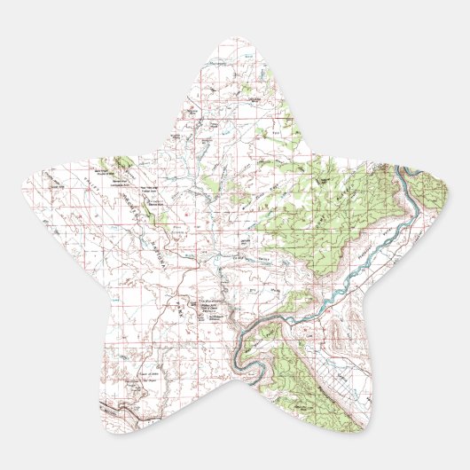 地形図 星シール (正面)