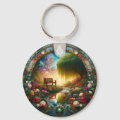 [地役権保護区] [反射へのセラミックのパス] キーホルダー (裏面)