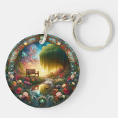 [地役権保護区] [反射へのセラミックのパス] キーホルダー (裏面)