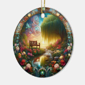 [地役権保護区] [反射へのセラミックのパス] セラミックオーナメント (左)