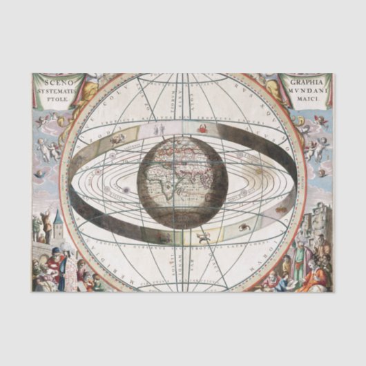 地心模型 薄葉紙 (正面)