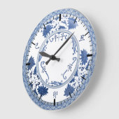 地支钟上午の繁文Di Zhi Clock (朝) ラージ壁時計 (傾斜)