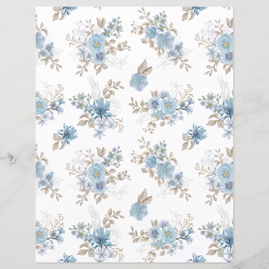 地方のフランスのコラージュのスクラップブック紙 (裏面)