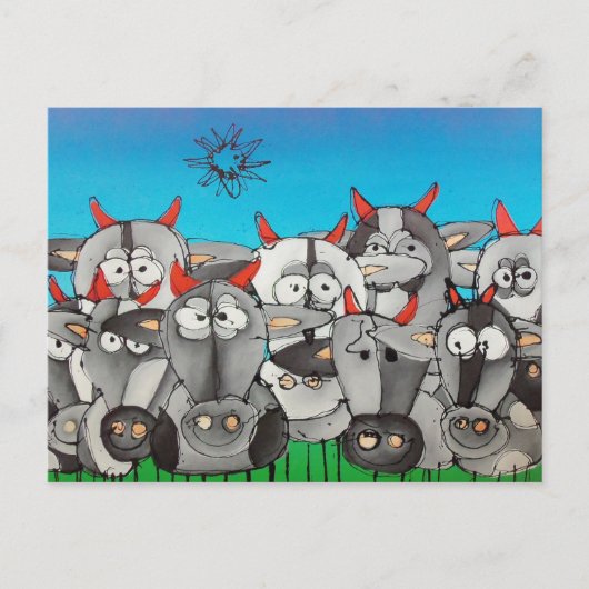 地方の少女たち ポストカード (正面)