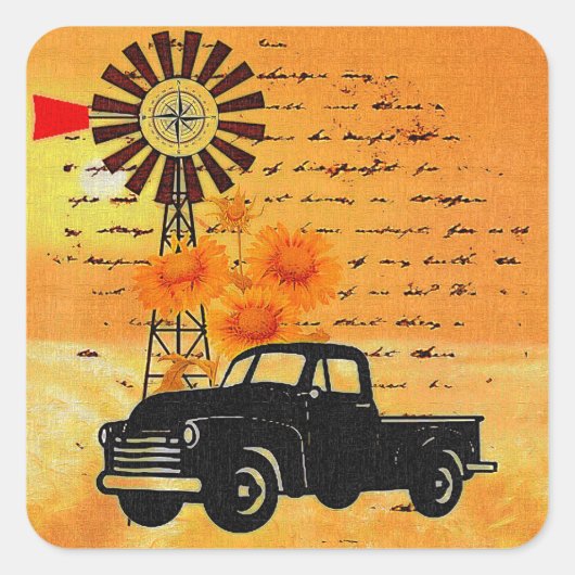 地方の生活 スクエアシール (正面)