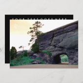 地方の道路のトンネル 招待状 (正面/裏面)