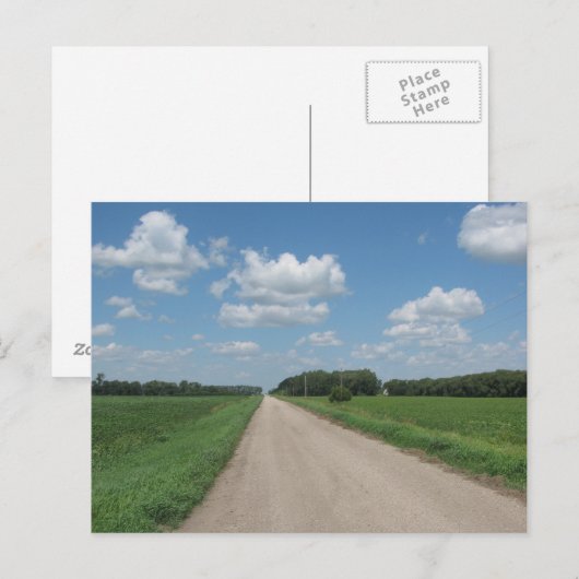 地方の道 ポストカード (正面/裏面)