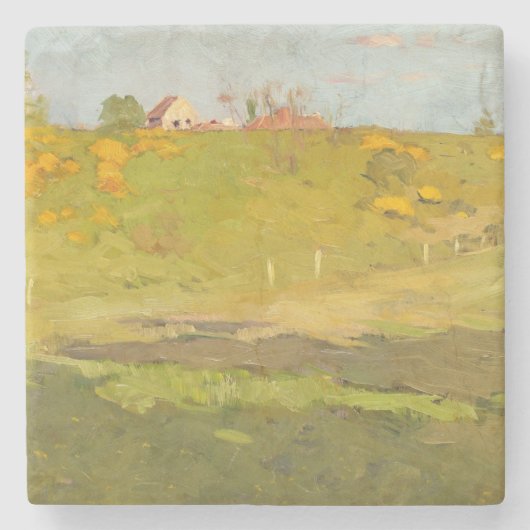 地方フランスのの風景(by Georg Pauri) ストーンコースター (正面)