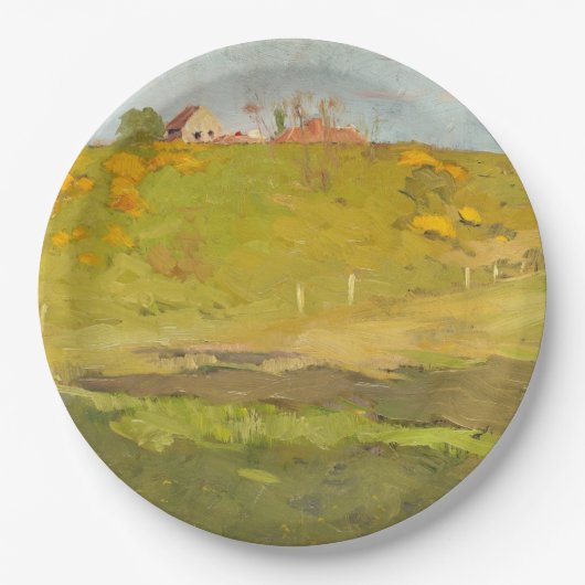 地方フランスのの風景(by Georg Pauri) ペーパープレート (正面)