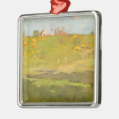 地方フランスのの風景(by Georg Pauri) メタルオーナメント (左)
