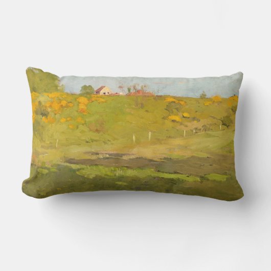 地方フランスのの風景(by Georg Pauri) ランバークッション (正面)