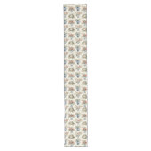 地方フランスの：洗練されたエレガンス ロングテーブルランナー (正面)