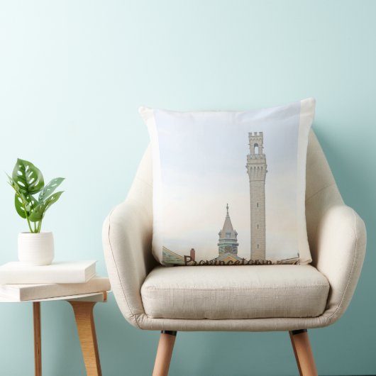 地方町、巡礼記念碑、レースポイントサンセット クッション (椅子)