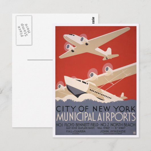 地方空港， 1936 ポストカード (正面/裏面)