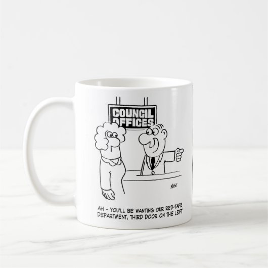 地方評議会赤テープ局 コーヒーマグカップ (左)