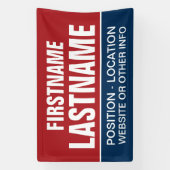 地方選挙カスタムと州選挙のための選挙運動ギア 横断幕 (縦)