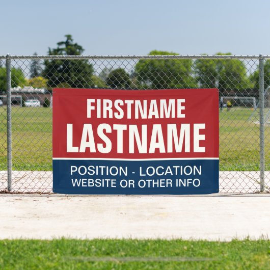 地方選挙カスタムと州選挙のための選挙運動ギア 横断幕 (インサイチュ)