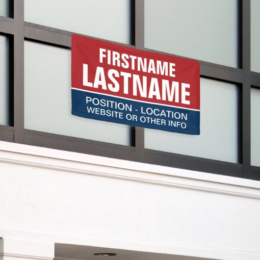 地方選挙カスタムと州選挙のための選挙運動ギア 横断幕 (ビルの外側)