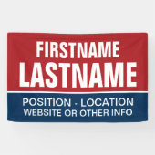 地方選挙カスタムと州選挙のための選挙運動ギア 横断幕 (横)