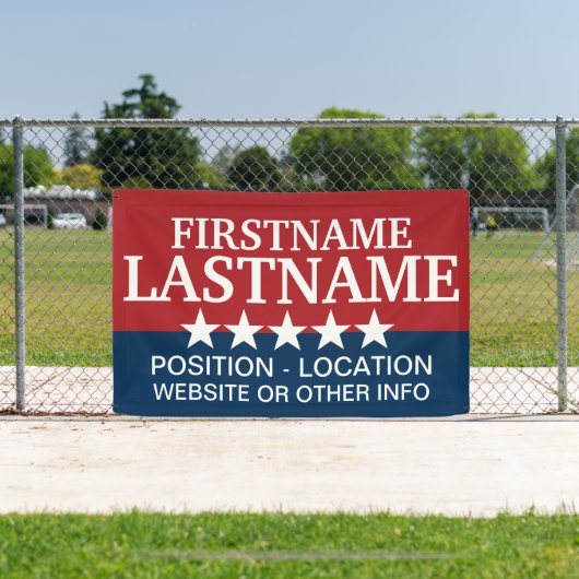 地方選挙カスタムと州選挙のための選挙運動ギア 横断幕 (インサイチュ)