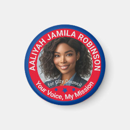 地方選挙パーソナライズされたの写真カスタムキャンペーン マグネット