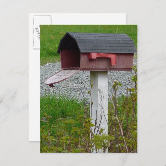 地方郵便箱の所在地の変更 案内ポストカード (正面/裏面)