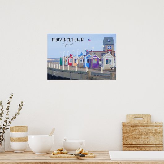 地方都市ケープコッド下車徒歩の写真 ポスター (キッチン)