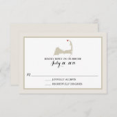 地方都市ケープコッド |ウェディングRSVP 出欠カード (正面/裏面)