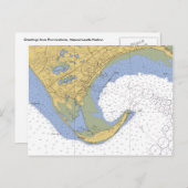 地方都市MAハーバーチャートはがき ポストカード (正面/裏面)