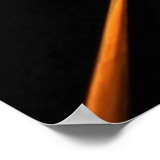 地方鉄道の夕日 ポスター (角)