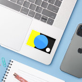 地旗 シール (ノートパソコンとiPhone)