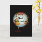 地最高の上の義理の妹 カード (黄色い花)